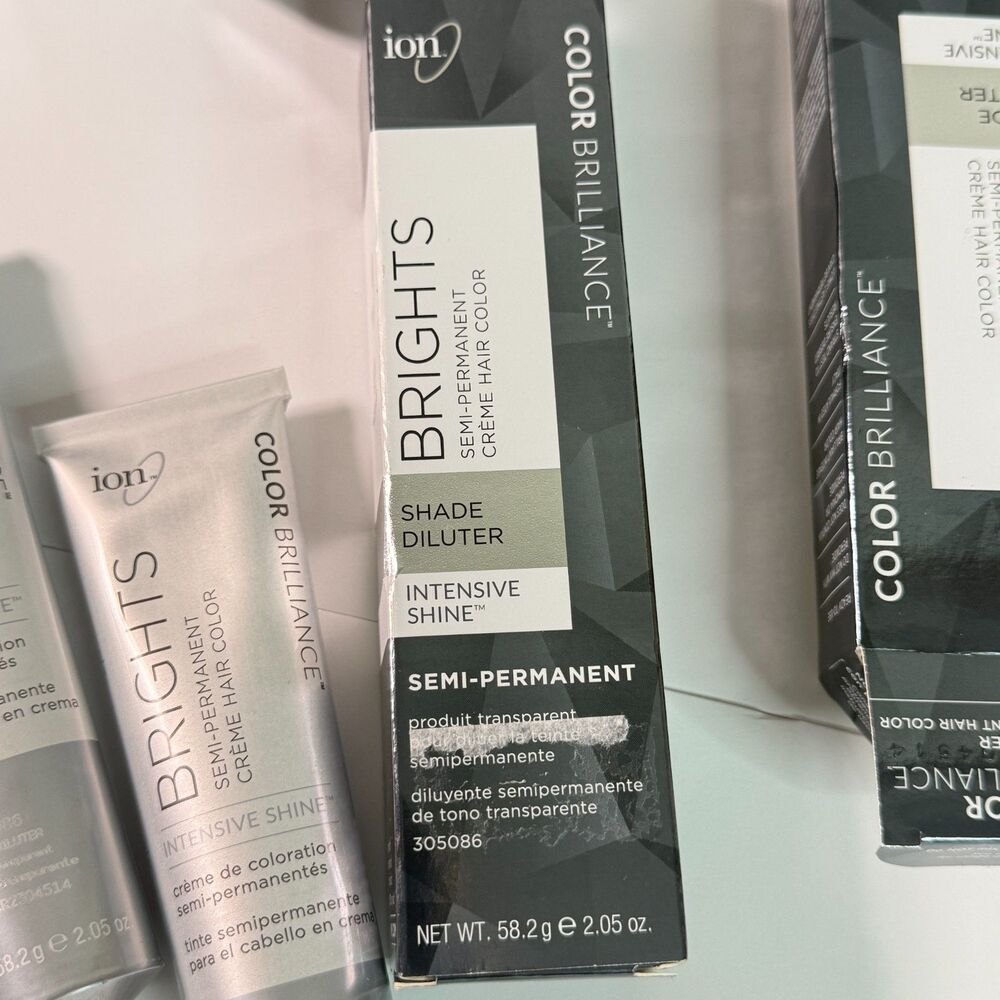 Ion Shade Diluter | Brand New | 4 Boxes | Semi-Permanent | 2.05 OZ